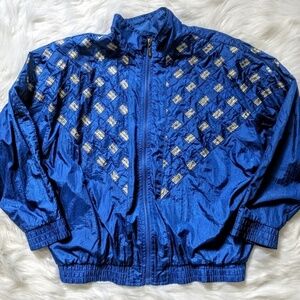 Metallic Fleck Track Jacket